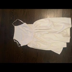 WHITE DRESS with pockets FANNYINN